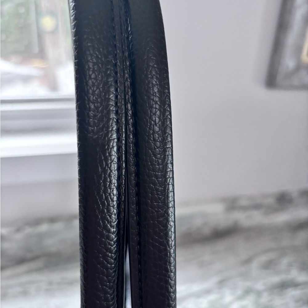 DKNY Grayson Tote – Black Pebbled Leather Shoulder Bag - Picture 10 of 14
